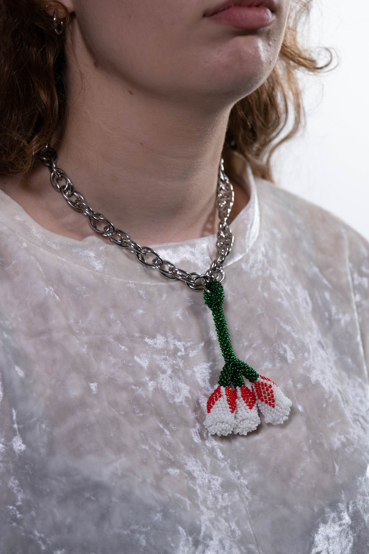 Triple Tulip Necklace